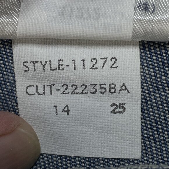 Lands' End Jeans Womens Sz 14 Blue Capri Wide Leg High Rise Waist 34x24 NWT - Picture 14 of 14